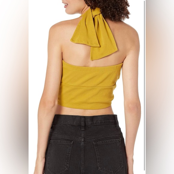 The Drop Women's Citronelle Wrap-Around Rib Bustier Cropped Top by @signedblake - Picture 2 of 8